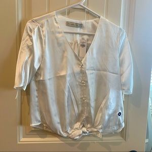 Abercrombie & Fitch White Blouse NWT